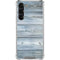 Weathered Blue Wood Galaxy S24 FE Clear Case